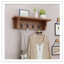 수납 옷걸이 벽면 유럽식 실목 문간 현관 거실 벽걸이행거, C07-맞춤가능 컬러 크기