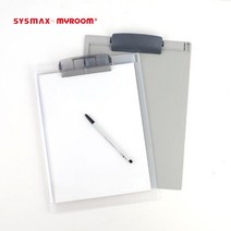 검진차트용 펜홀더형 서류정리 A4클립보드 사무용 회의자료 고시생, 블랙