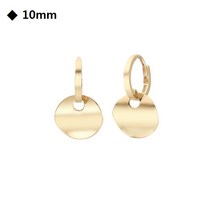 로이드 (중계점)14K 옐로우골드 10mm 웨이브 코인 원터치 귀걸이 LOSF3007G**2001아울렛 중계점
