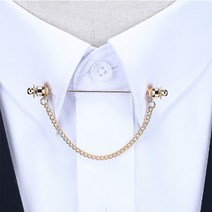 셔츠 카라 클립 핀 카라바 넥타이 고정 남자 정장 양복 악세사리 브로치 남성 체인 선물, 1-넥타이카라핀-실버, 본상품선택