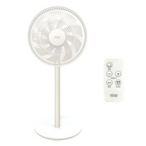 절전형 저소음 선풍기 bldc 저전력 리모컨 스탠드형, NEO-DF12R21W-VIVA2(크림)