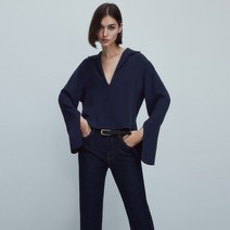 Massimo Dutti 마시모두띠 여성 칼라셔츠 브이넥 블라우스 상의 캐주얼 05149517420