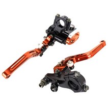 ZONTES 존테스310 튜닝 부품 goldwing gl1800 액세서리 용 22mm 조정 가능한 혼 클러치 브레이크 오프로드 오토바이 cnc 커버 bmw r18 zontes, 주황색