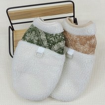 양털디링점퍼++ 리드줄울 걸울수 있어 산책시 편해요, 그린