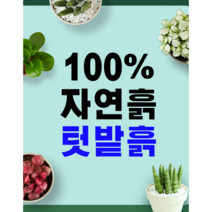 100% 자연흙 제라늄 분갈이흙 채소 심는 흙 농사흙 텃밭흙, 20리터