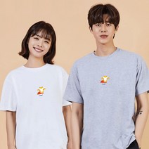 키밍 소 캐릭터반팔티 캐쥬얼반팔티 남성맨투맨오버핏