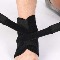 발목보호대 블랙 압박 밴드 반깁스 인대 얇은 복숭아뼈 아킬레스건, 단일제품