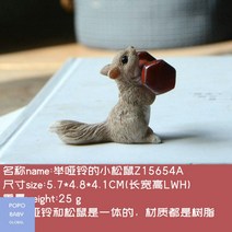 다람쥐 홈가든 소품 리얼 장식미니어처 원룸꾸미기, 다람쥐 리프팅 덤벨