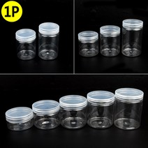 납작 플라스틱 투명 보관용기, 7cm - 120ml