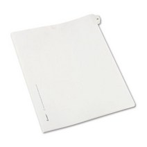 Avery Products - Avery - Allstate-Style Legal Side Tab Divider Title: 25 Letter White 25/Pack -, 1, mortgage documentation files