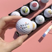 골프 공 커스 텀 터마이징 레터링 볼 3구 5구 세트 골린이 입문 어버이날 선물 포장 랜드 용, 문구변경X, 06