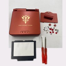 게임 보이 어드밴스 SP 클래식 NES 한정판 교체 하우징 쉘 스크린 렌즈 GBA 케이스 커버, 한개옵션1, 04 Red Char