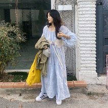 오조드파파 샤르망원피스(스카이블루)