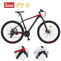 [2023년삼천리자전거] 아팔란치아 MTB형 칼라스30 24 27.5 M, 다크레드블랙