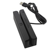신용 카드 리더기 휴대용 모바일 포스 단말기 마그네틱 스트라이프 카드 리더 USB 바코드 양방향 트랙 2 1, 02 MSR580-USB