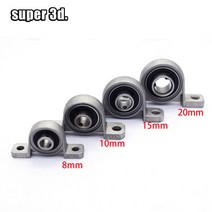 베어링 교환기 부싱 탈거 너클 자동차 하부 보어 볼베어링 필로우 블록 10 피스/1 피스 KP08/KP10/KP12/KP15 장착 지원 칼리베아연 합금 금속, [06] KP12 10pcs