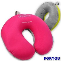 ForU455 목베개 목쿠션 여행 운전 사무실 벨벳소재로 부드러운 다용도 비즈쿠션 쿠션, 핑크