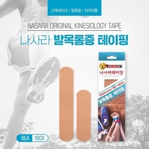 반창고닷컴 나사라 발목통증 테이핑 프리컷 키네시올로지 테이프