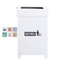 맘스오피스 종이 분리수거함 47L, 화이트, 1개