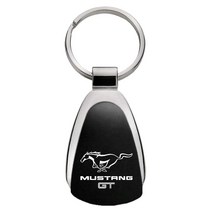 Au-TOMOTIVE GOLD INC 공식 라이선스 블랙 티어드롭 키 체인 Mustang GT용 블랙. 500702