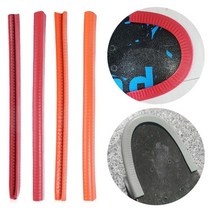 스케이트보드 강습 데크 가드 프로텍터 u 채널 디자인 고무 강철 패션 범퍼 범프 롱 충돌 고무 스트립, 빨간색