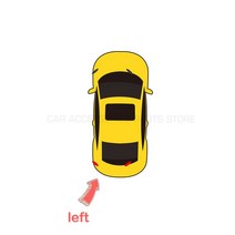 반사판자동 왼쪽 오른쪽 후면 범퍼 반사경 경고등 스트립 바 VW Passat B8 2017 2018 2019 3G0945103B, 03 Long Left