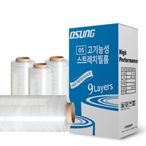 오성 스트레치필름, 고기능성 10T (500mmX375M) 4롤