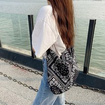 데일리 페이즐리 호보백 크로스 에코백