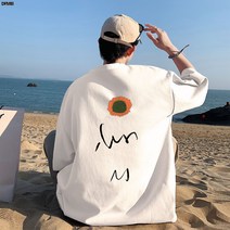DFMEI 캐주얼 반팔 티셔츠 남반팔 5부