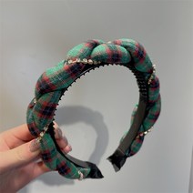 KORELAN 내셔널 럭셔리 꽈배기 머리띠 여복고 머리띠 소중풍