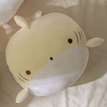 아르셰 심쿵샤크 상어 안고자는 애착 인형 핸디워머 마약 모찌쿠션, 아기상어(아이보리)