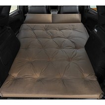 SUV 자충매트 차박매트 차크닉매트, 스웨이드, B타입(디럭스형), 브라운(Brown)