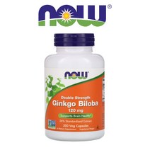 나우푸드 징코빌로바 은행잎추출물 더블스트렝스 120mg 가시오가피 뿌리 비건 200 베지캡슐