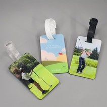 [주문제작] 스포츠 포토 네임텍 / 골프 네임텍, 포토타입, 투명, 1개