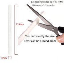 초음파 가습기 미스트 메이커 사용자 정의 10203050pc 아로마 디퓨저 필터 미스트, 8mmx128mm, 30개