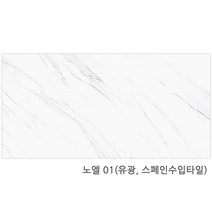 노엘시리즈 600x1200 1박스1.44헤배 비앙코 스페인타일 포세린타일(1박스당 배송비 부과됩니다), 노엘 01(유광)