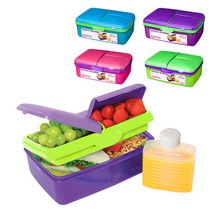 시스테마 트렌드 슬림라인 런치 박스, 1p, 블루