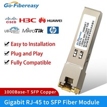 SFP 모듈 RJ45 구리 1000BASET 기가비트 광학 트랜시버 Cisco Mikrotik Ubiquit Huawei NetgearFiber 이더넷 스위치 용, [03] 5pcs