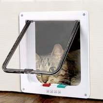 강아지 고양이 펫도어 개문 캣도어 애견 베란다 중문 방묘창 현관 출입문 방문 안전문, 화이트