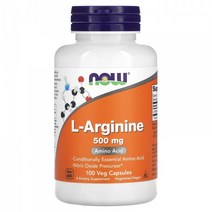 나우푸드 L 아르기닌 500mg 베지 캡슐 100정, 500mg -선택하신 용량이 사진보다 우선합니다., 250 개