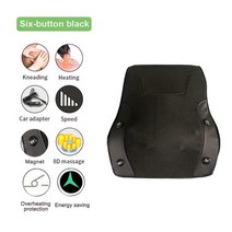 어깨 목 마사지기 다기능 마사지 베개 목 어깨 뒤로 전신 블랙 전기 건강한 가정용 지압, 220v, 나는 플러그, cb6