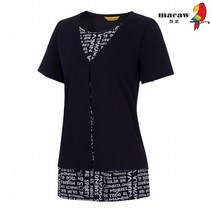 [마코 SALE] (여성)가디건레이어드레터링티셔츠_MKW2TR05