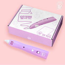 체리몰 펜톡 밀크펜 포도맛 멜론맛 크림소다맛 저온 3D펜 어린이용 PCL 필라멘트 3색 (도안 재료 포함)
