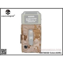 밀리터리 Emersongear 인명 구조 스트로브 라이트 보호 파우치 ms2000 조난 마커 파우치 군사 전술 헬멧 액세서리 em7865, aor1