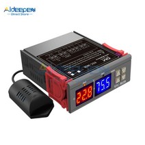 온습도계 STC-3008 3018 3028 AC 110V 220V DC 12V 24V 10A Dual Digital 온도 Controller 습도계 난방 Cooling 두, 협력사, 3028 DC 24V