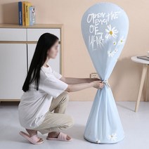 빅사이즈 선풍기 커버 보관 가방 키큰 선풍기 수납, 일러스트그레이