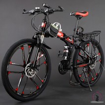 출퇴근 하이브리드 픽시 가벼운 경량 입문용 26인치 28인치 자전거 오프로드, 27속, 24인치, 화이트블루/스포크휠