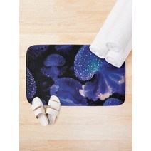 트램펄린 매트 점핑 방방 트램폴린 Blacklight 해파리 목욕 매트 바닥 발 욕실, 03 91x60cm(36x24in)