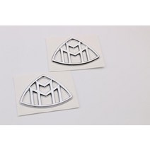 벤츠 마이바흐 자동차 S450 S480 S580 S680 크롬 엠블럼 차량용 로고 튜닝, M면은 한 쌍