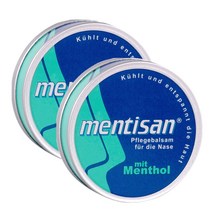 멘톨 코 케어 밤 크림 독일 직구 Mentisan Pflegebalsam mit Menthol 15g 2개, 1개